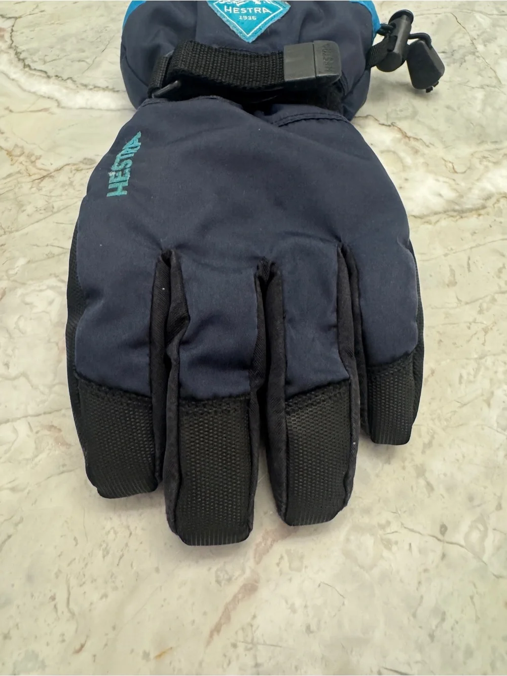 Hestra kids Navy Winter Ski Gloves - Size 5